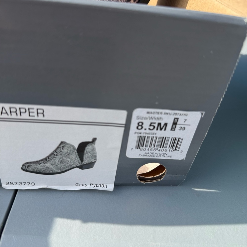 Harper Gray Python Loafers - Picture 3 of 4